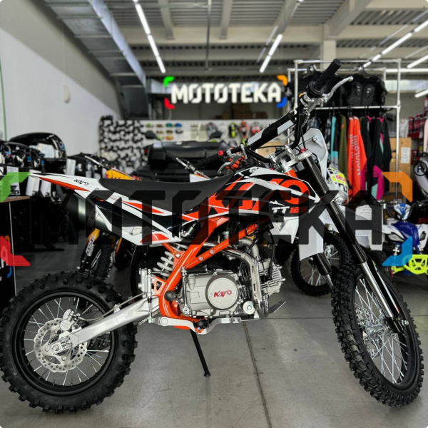 Питбайк KAYO (Кайо) BASIC K125EM 17/14 KRZ (механ. сцепл., эл. стартер 2024 г.) | Мототека